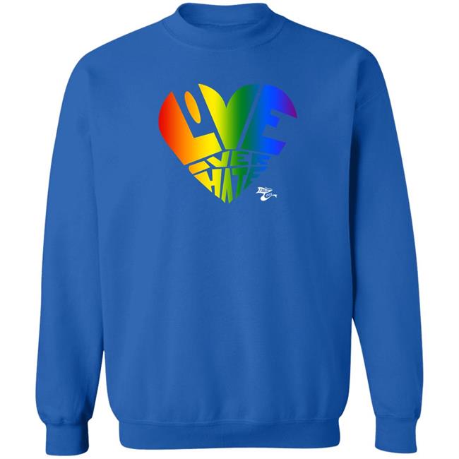 Pride Love Over Hate Shirt Baonpdx Portland Thorns Fc Mimi’S Fresh Tees Merch