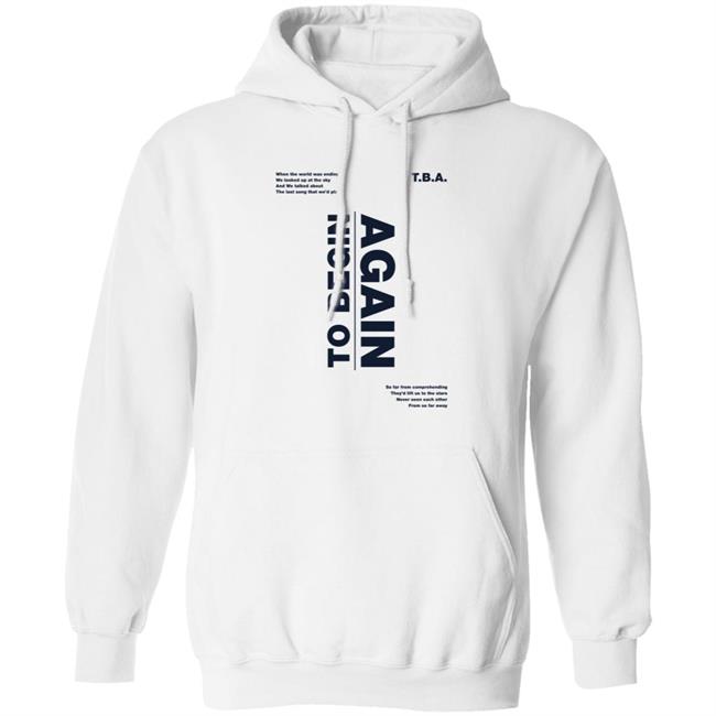 Ingrid Michaelson Merch Ingridmichaelson TBA To Begin Again Hoodie Sweatshirt