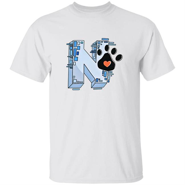 Noelle's Merch N Intial With Paw Shirt Noelle Traghella
