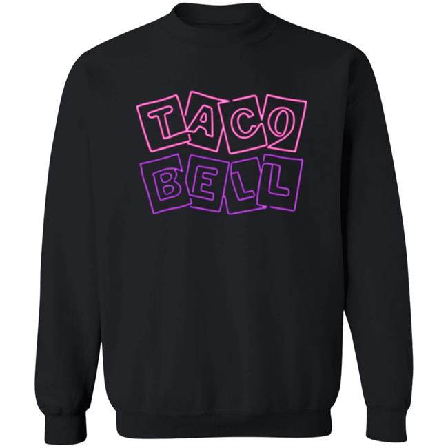 Taco Bell Merch Store Taco Bell Neon Logo Sweatshirt Hoodie