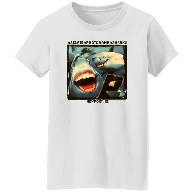 Myownnovember Selfie Photobomb Sharks Newport Shirt