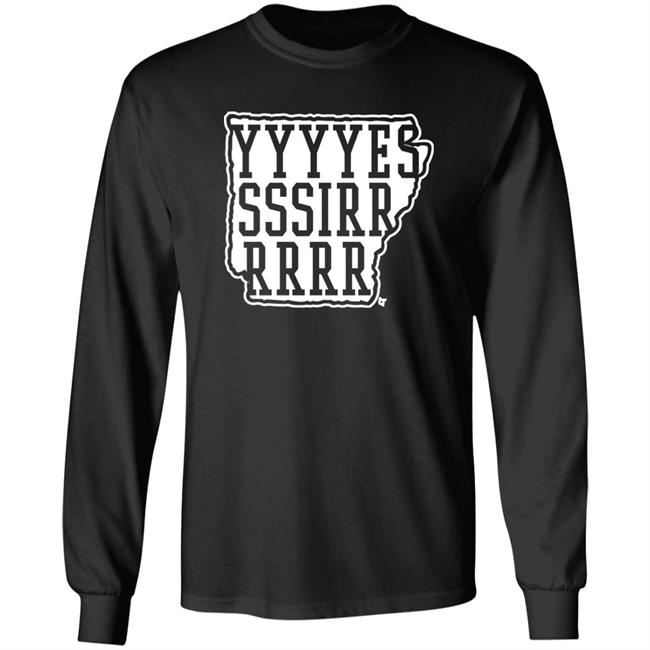 Breakingt Merch Hit That Line AR Coach Sam Pittman Yessir Ark Shirt