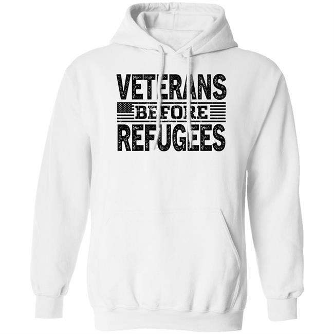 Wonderingwear Merch Veterans Before Refugees Shirt