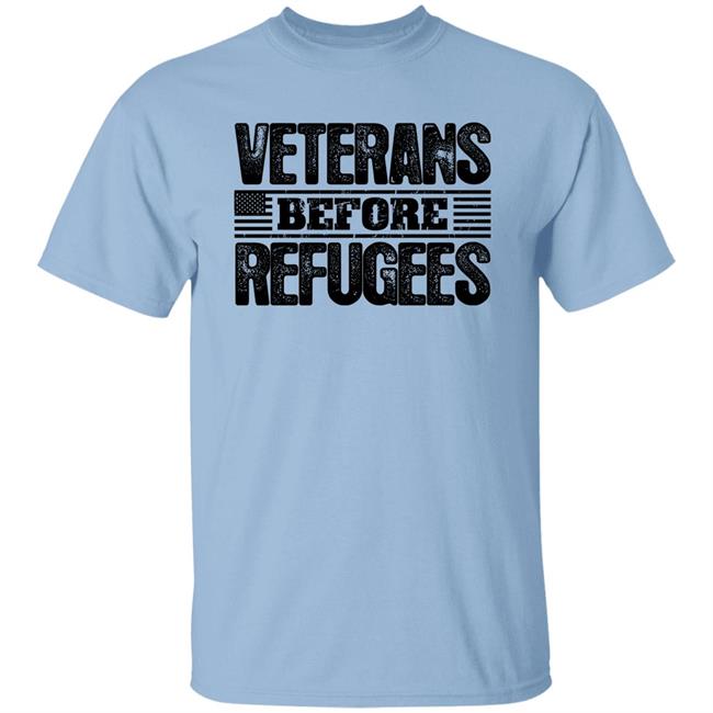 Patriot Depot Merch Gemgirl Veterans Before Refugees Shirt