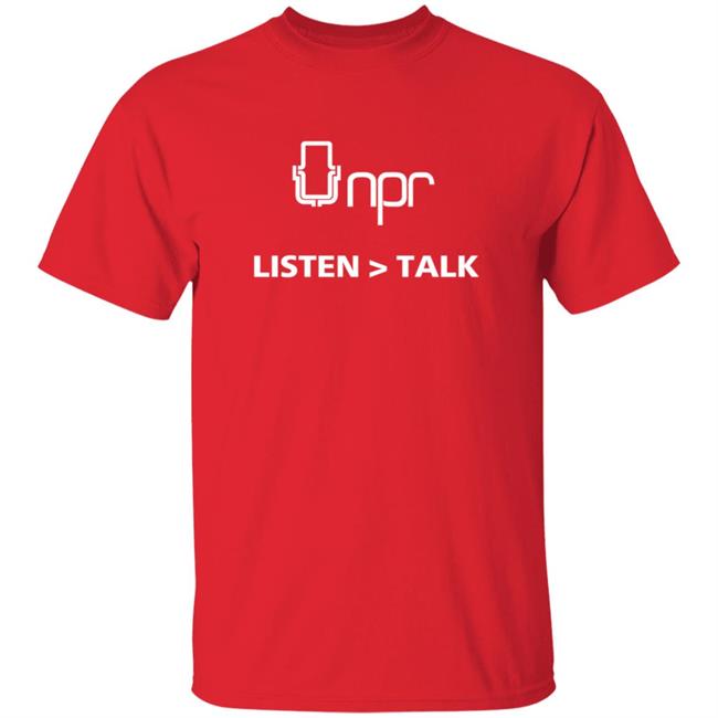 NPR Shopkeeper NPR Listen Talk Shirt