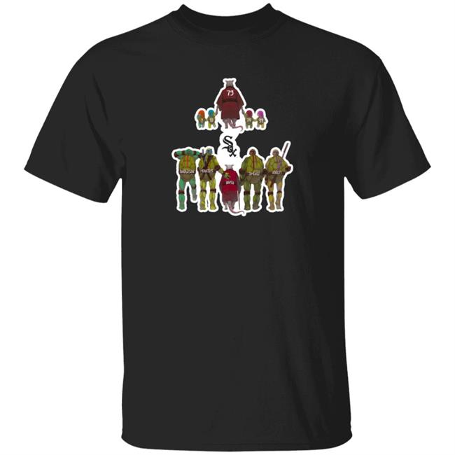 Teenage Mutant Ninja Turtles And Splinter Chicago White Sox T Shirt Yoan Moncada