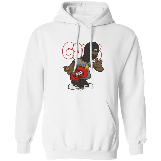 Glo Gang Merch Ski Mask Heart Shirt Glo Gang Merch Ski Mask Heart Shirt