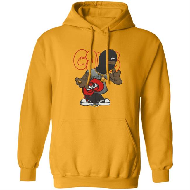 Glo Gang Merch Ski Mask Heart Shirt Glo Gang Merch Ski Mask Heart Shirt