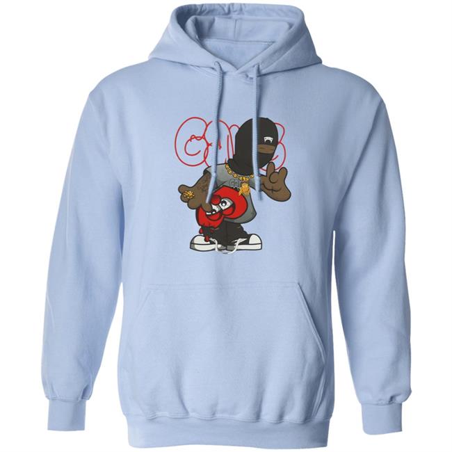 Glo Gang Merch Ski Mask Heart Shirt Glo Gang Merch Ski Mask Heart Shirt