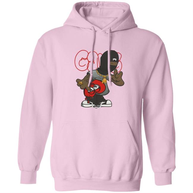Glo Gang Merch Ski Mask Heart Shirt Glo Gang Merch Ski Mask Heart Shirt