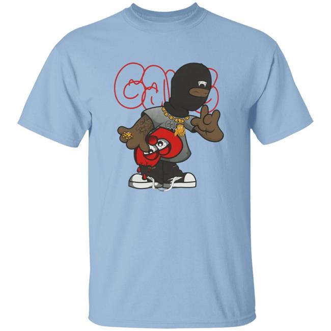 Glo Gang Merch Ski Mask Heart Shirt Glo Gang Merch Ski Mask Heart Shirt