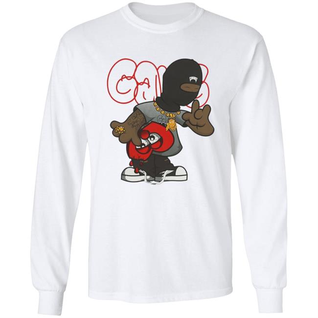 Glo Gang Merch Ski Mask Heart Shirt Glo Gang Merch Ski Mask Heart Shirt