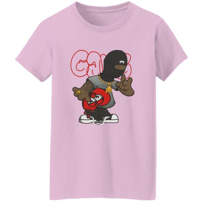 Glo Gang Merch Ski Mask Heart Shirt Glo Gang Merch Ski Mask Heart Shirt