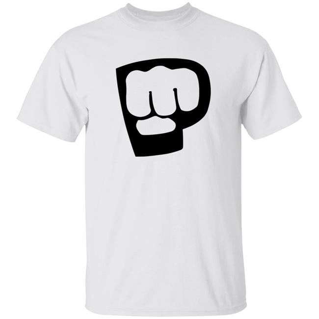 Pewdiepie Merch Pewdiepie Logo White Black T-Shirt