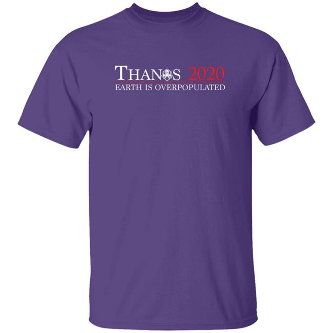 Jimmy Folino Thanos 2020 Earth Is Overpopulated Shirt Jimmy Folino Thanos 2020 Earth Is Overpopulated Shirt