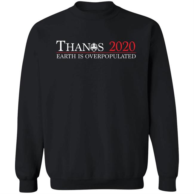 Jimmy Folino Thanos 2020 Earth Is Overpopulated Shirt Jimmy Folino Thanos 2020 Earth Is Overpopulated Shirt