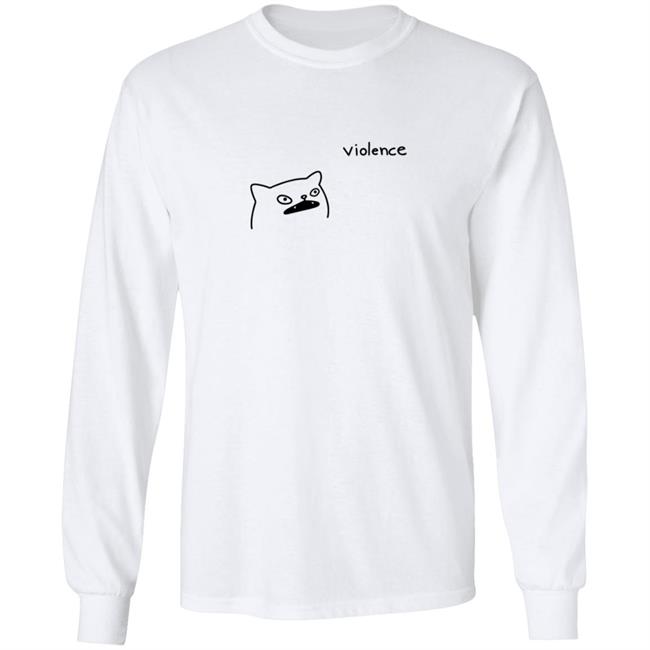 Portlandsbatman Poorlycatdraw Violence Cat Shirt Portlandsbatman Poorlycatdraw Violence Cat Shirt
