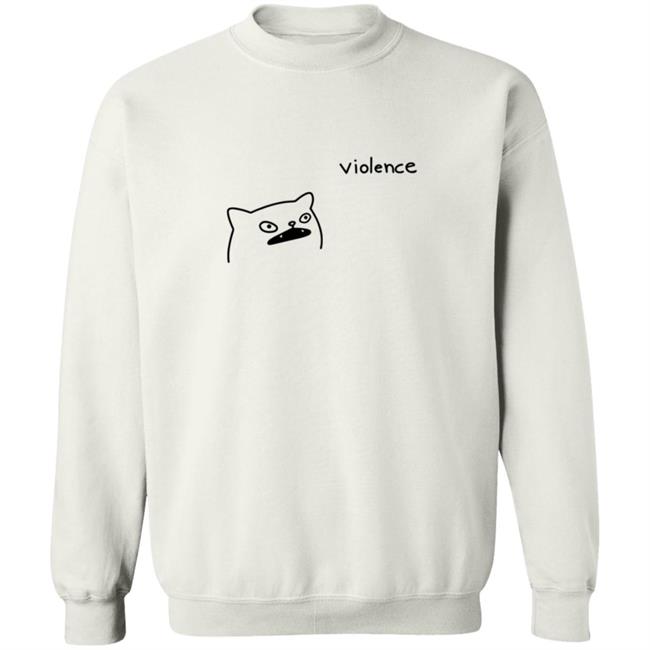 Portlandsbatman Poorlycatdraw Violence Cat Shirt Portlandsbatman Poorlycatdraw Violence Cat Shirt