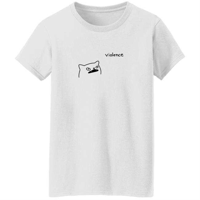 Portlandsbatman Poorlycatdraw Violence Cat Shirt Portlandsbatman Poorlycatdraw Violence Cat Shirt