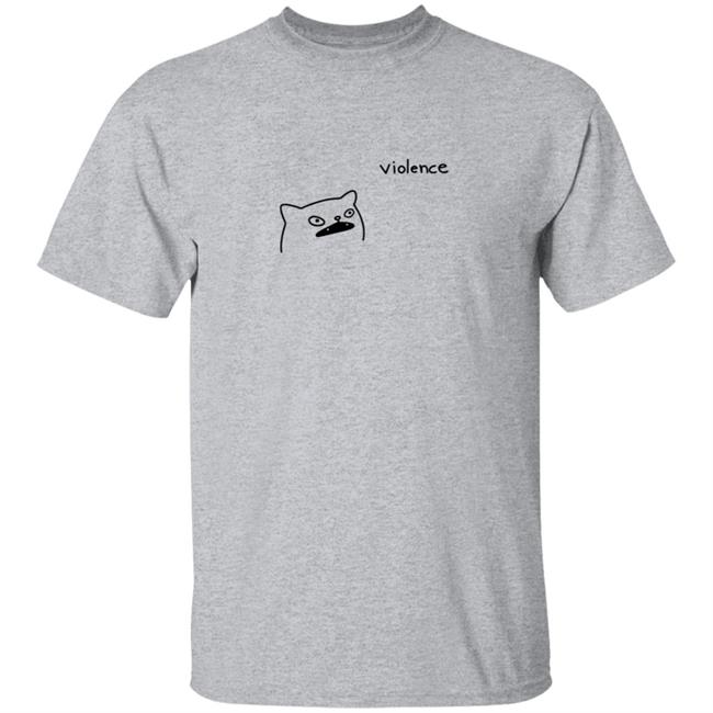 Portlandsbatman Poorlycatdraw Violence Cat Shirt Portlandsbatman Poorlycatdraw Violence Cat Shirt