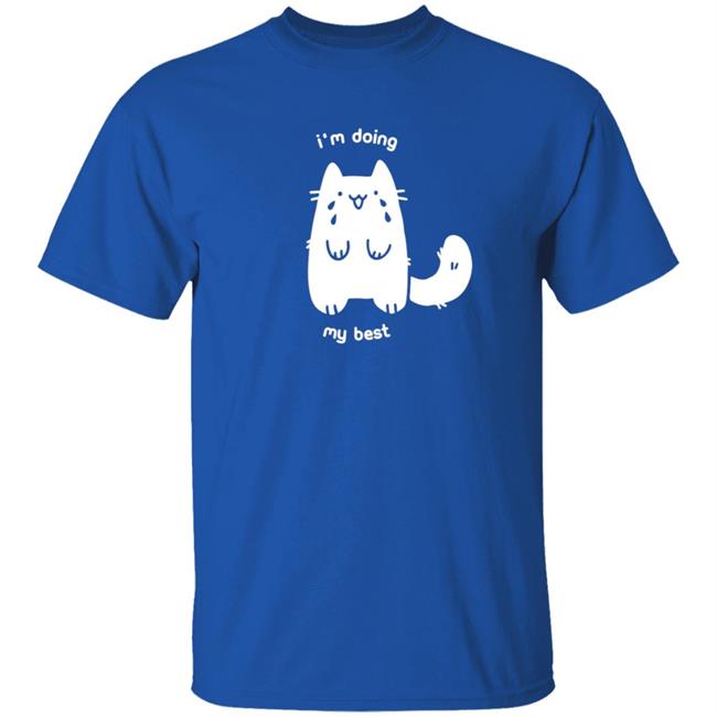Professional Crowlines Merch I'm Doing My Best Cat Shirt
