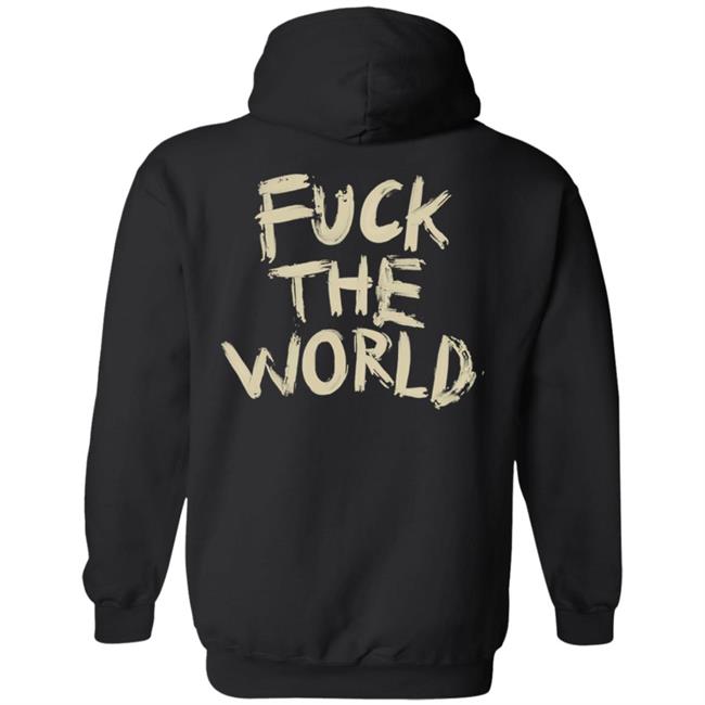 Disco Fuck The World Black Hoodie