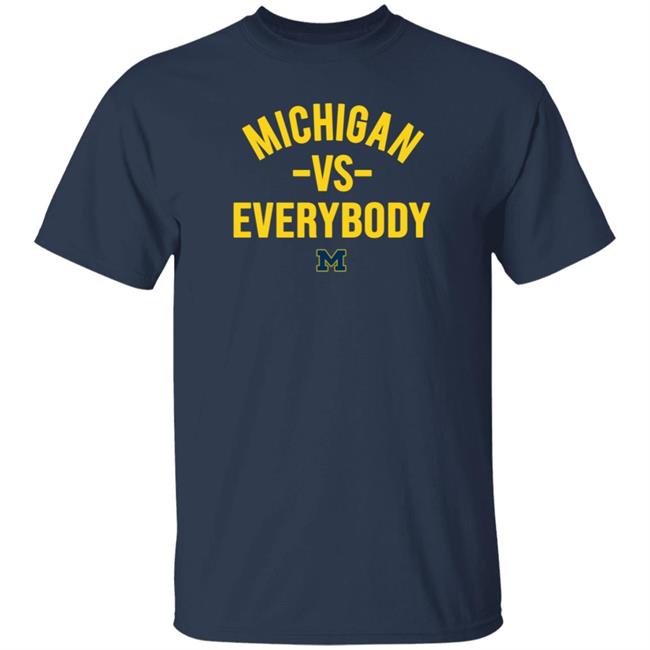 Mden Valiant Detroit Versus Everybody University Of Michigan Michigan Vs Everybody Student Athlete Nil Shirt