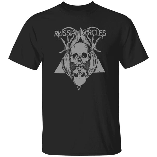 Russian Circles Merch Skulls Black T Shirt