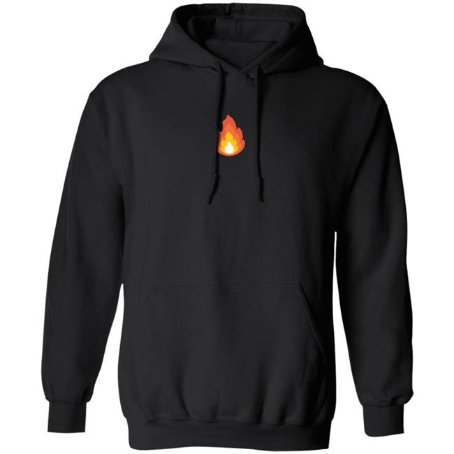 Sapnap Merch Layered Fire Fleece Hoodie