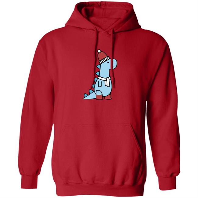 Shop Dinosaur Winter T-Rex T Shirt Shop Dinosaur Winter T-Rex T Shirt