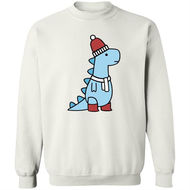 Shop Dinosaur Winter T-Rex T Shirt Shop Dinosaur Winter T-Rex T Shirt