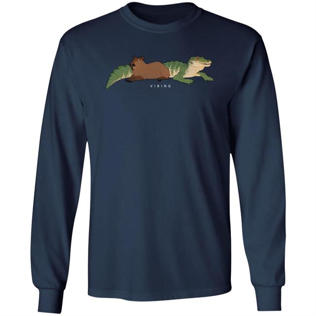 Gators Daily Merch Capybara Vibing Tee Shirt Capybara Man Gators Daily Merch Capybara Vibing Tee Shirt Capybara Man