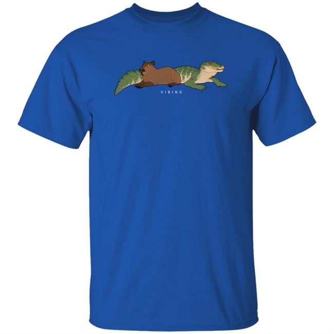 Gators Daily Merch Capybara Vibing Tee Shirt Capybara Man Gators Daily Merch Capybara Vibing Tee Shirt Capybara Man