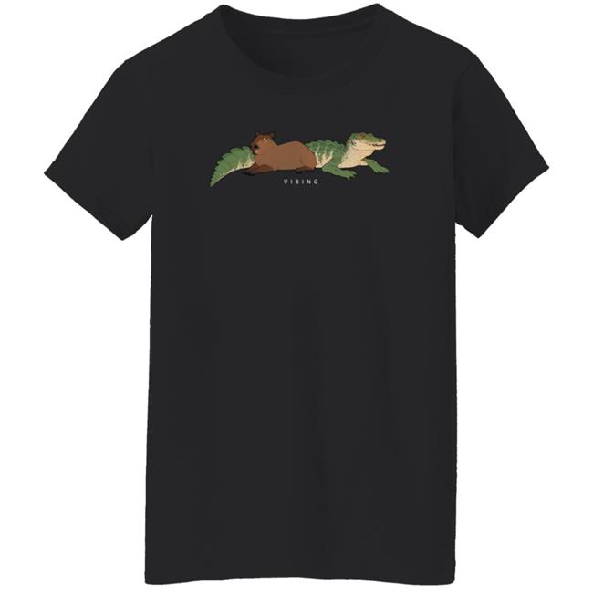 Gators Daily Merch Capybara Vibing Tee Shirt Capybara Man Gators Daily Merch Capybara Vibing Tee Shirt Capybara Man