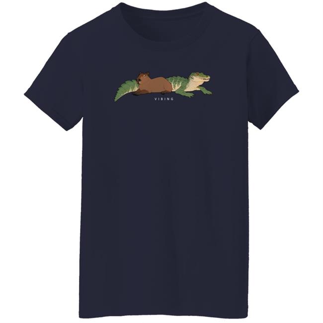 Gators Daily Merch Capybara Vibing Tee Shirt Capybara Man Gators Daily Merch Capybara Vibing Tee Shirt Capybara Man