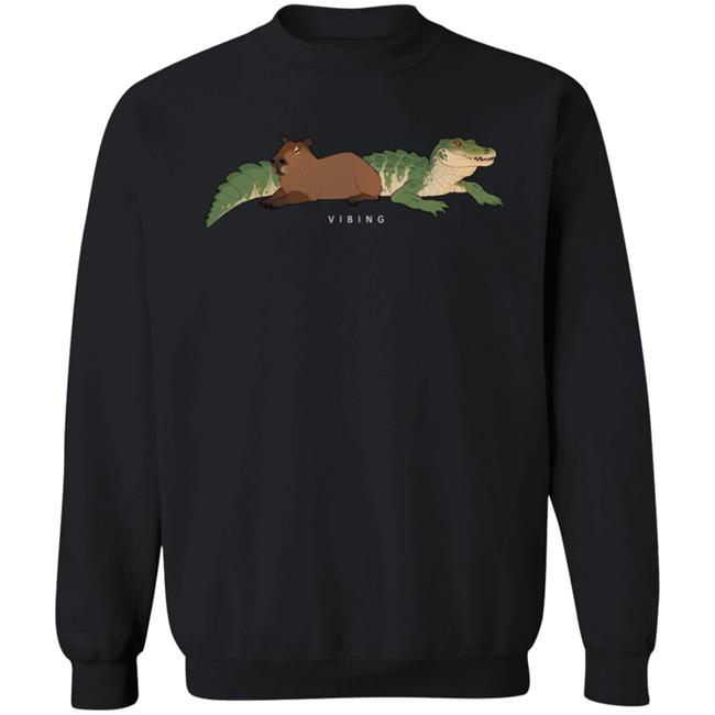 Gators Daily Merch Capybara Vibing Tee Shirt Capybara Man Gators Daily Merch Capybara Vibing Tee Shirt Capybara Man