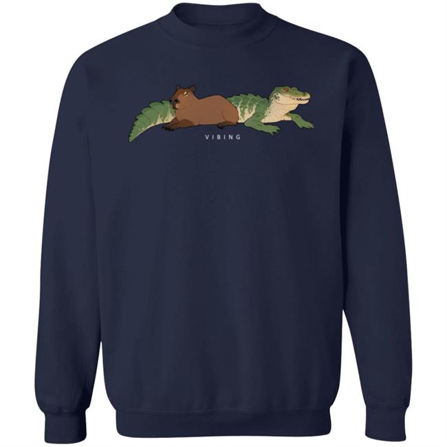 Gators Daily Merch Capybara Vibing Tee Shirt Capybara Man Gators Daily Merch Capybara Vibing Tee Shirt Capybara Man
