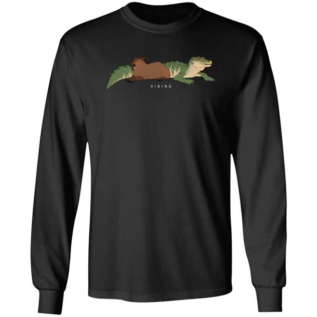Gators Daily Merch Capybara Vibing Tee Shirt Capybara Man Gators Daily Merch Capybara Vibing Tee Shirt Capybara Man