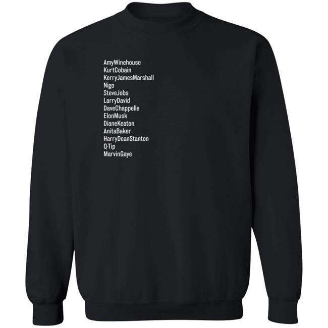 Seantenenbaum Merch Amywinehouse Kurtcobain Kerryjamesmarshall Nigo Sweatshirt Sad13
