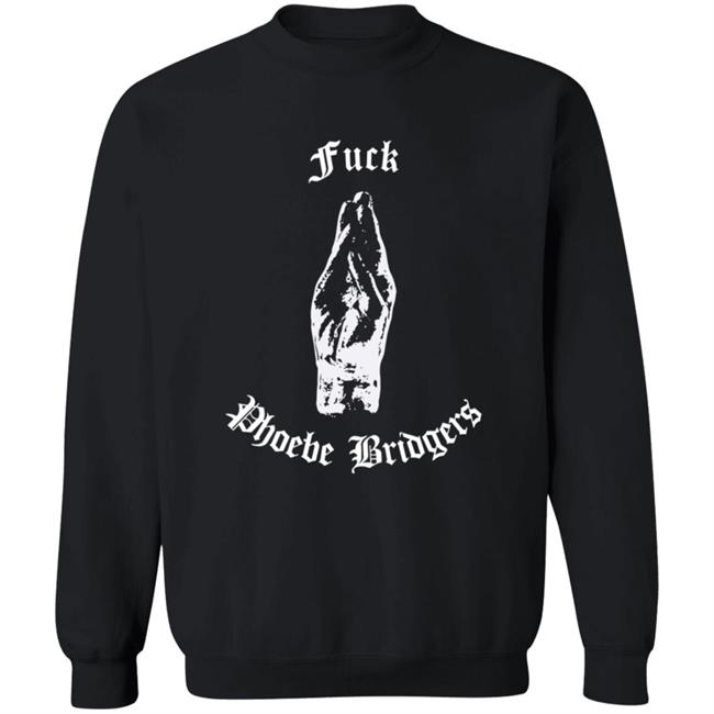 Phoebe Bridgers Merch Fuck Crewneck Black Sweatshirt