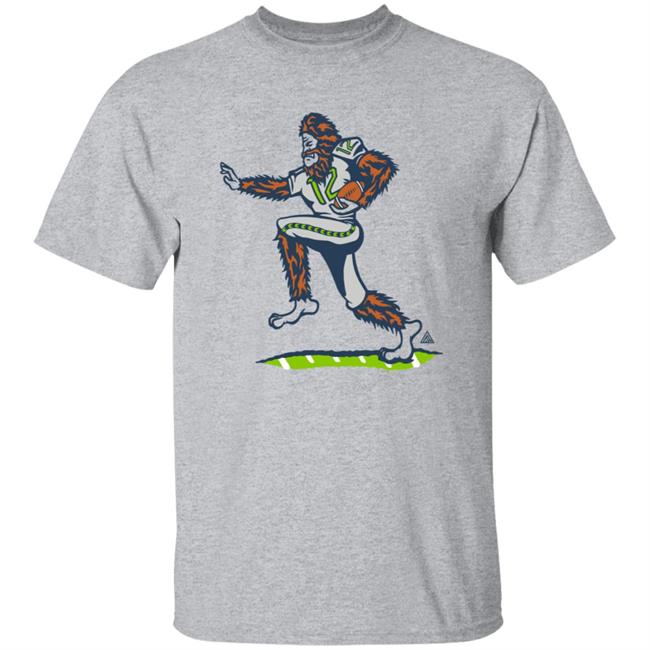 Seahawks Merch Seahawks Squatchback T Shirt