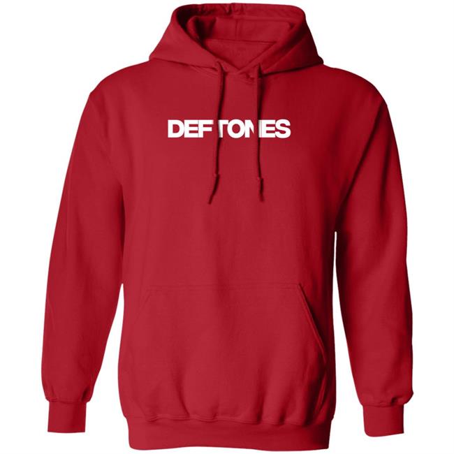 Deftones Merch Deftones Red Hoodie Sweatshirt