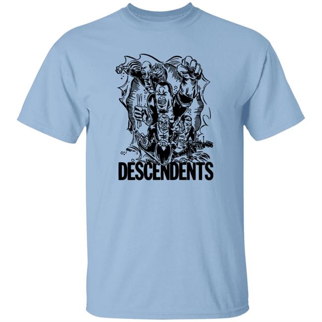 Descendents Merch Descendents Brian Walsby Super Heros Shirt