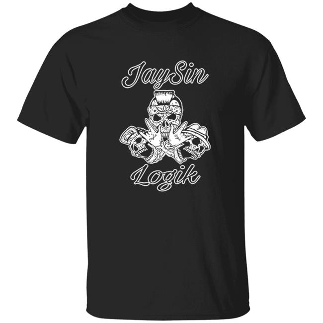 Force 5 Records Merch Jaysin Logik 3 Skulls T Shirt