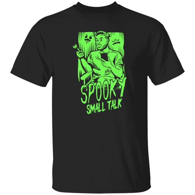 Gianthugs Merch Spooky Small Talk The Host Glows In The Dark Shirt
