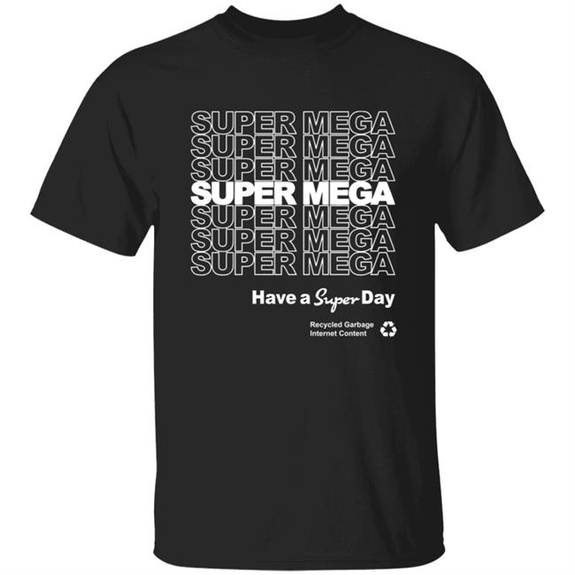 Matt Watson Supermega Merch Thank You Tee Shirt Happy A Super Day Recycled Garbage Internet Content Shirt