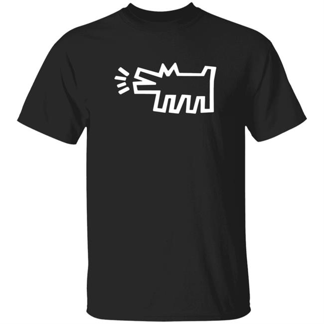 Keith Haring Barking Dog Pop Shop T Shirt Pop Shop T Shirts Keith Haring T Shirts Keith Haring Barking Dog T Shirt Barking Dog Shirt