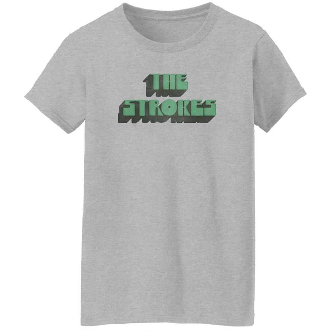 The Strokes Merch The Strokes Vintage Text T Shirt The Strokes Merch The Strokes Vintage Text T Shirt