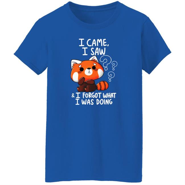 Vaxxedfaery I Came I Saw I Forgot What I Was Doing Raccoon Shirt Vaxxedfaery I Came I Saw I Forgot What I Was Doing Raccoon Shirt