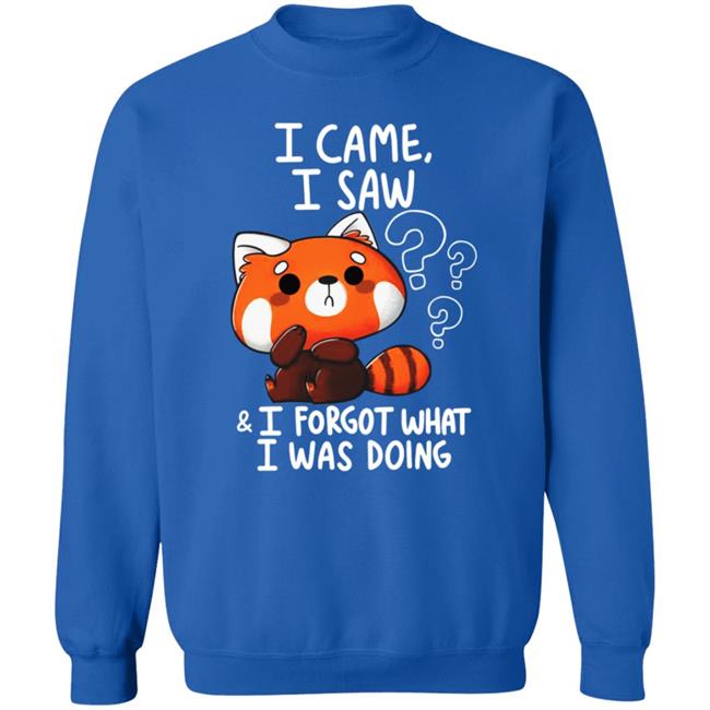 Vaxxedfaery I Came I Saw I Forgot What I Was Doing Raccoon Shirt Vaxxedfaery I Came I Saw I Forgot What I Was Doing Raccoon Shirt